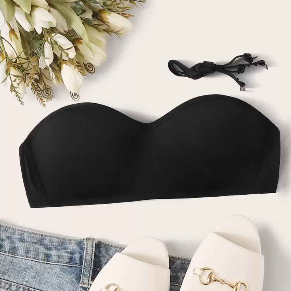 black bra with removable straps